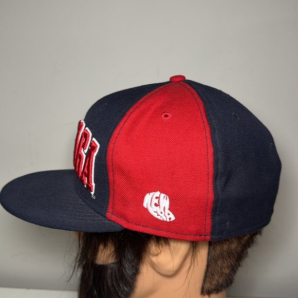 New Era Gonzaga Navy and Red Fitted Cap - Picture 3 of 9